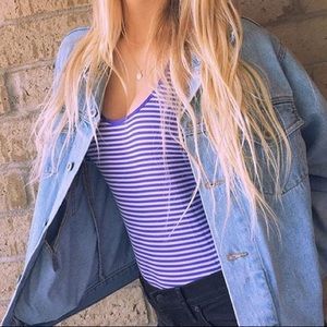 Striped lululemon tank